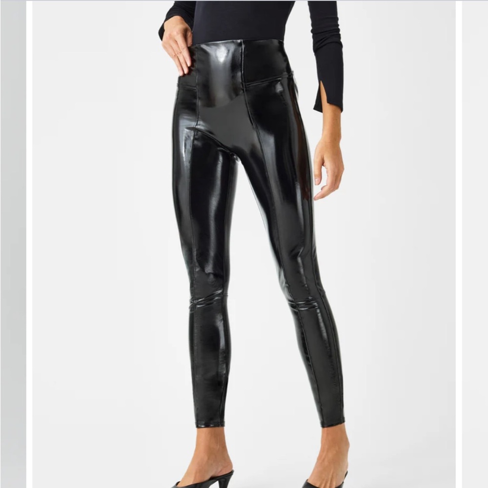 SPANX Faux Patent Leather Leggings